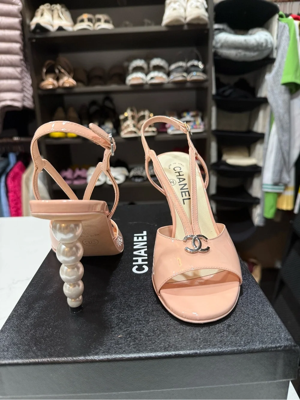 CHANEL slingback heels